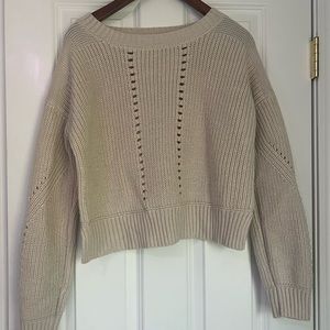 Aeropostale cream sweater